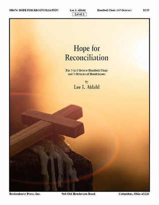 Book cover for Hope for Reconciliation