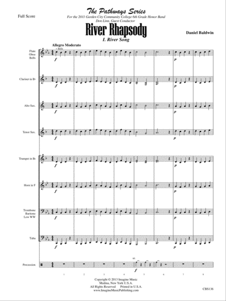 River Rhapsody Concert Band scores gallery preview page 3
