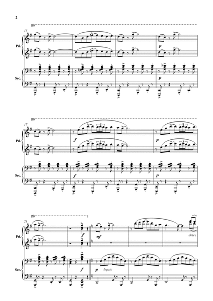 Sambatina, Original composition for piano duet (Intermediate level) by Philip Kim