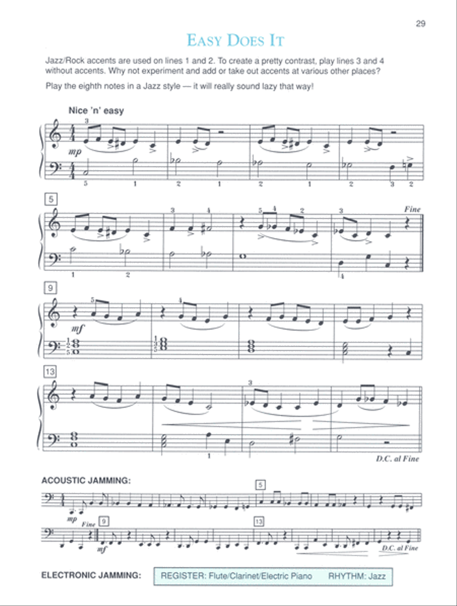 Alfred's Basic Adult Piano Course - Jazz/Rock Course (Book) Piano Method scores gallery preview page 4