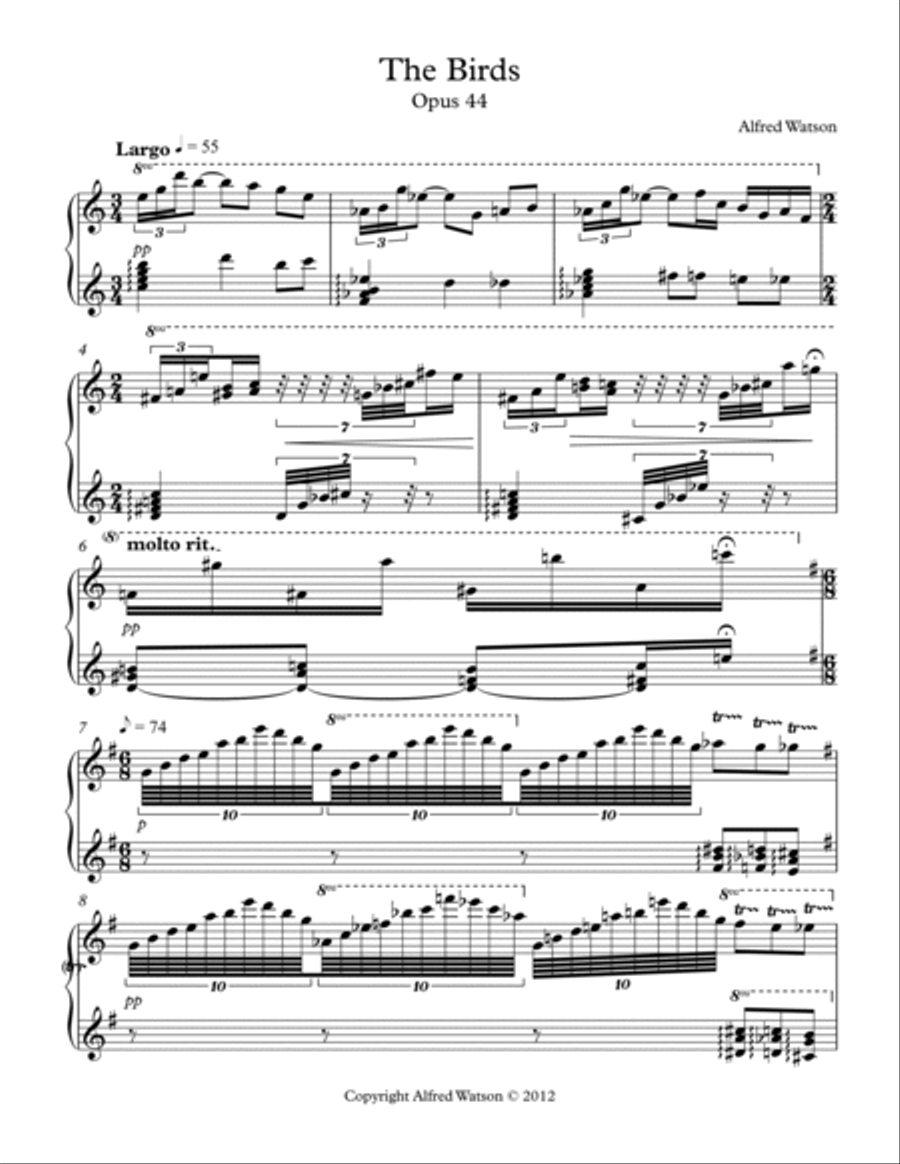 The Birds Opus 44 The Birds Opus 44 Piano Solo scores gallery preview page 3