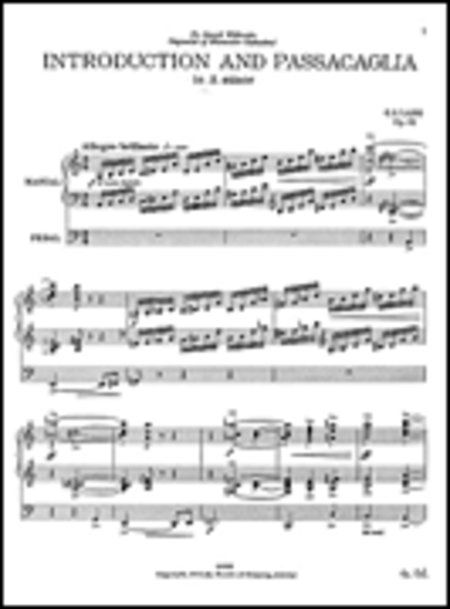 C.S. Lang: Introduction And Passacaglia for Organ Organ Solo scores gallery preview page 1