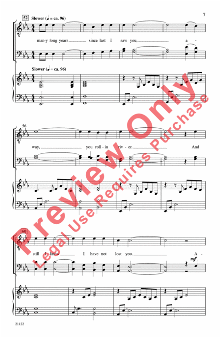 'Cross the Wide Missouri 'Cross the Wide Missouri Men's Choir scores gallery preview page 7