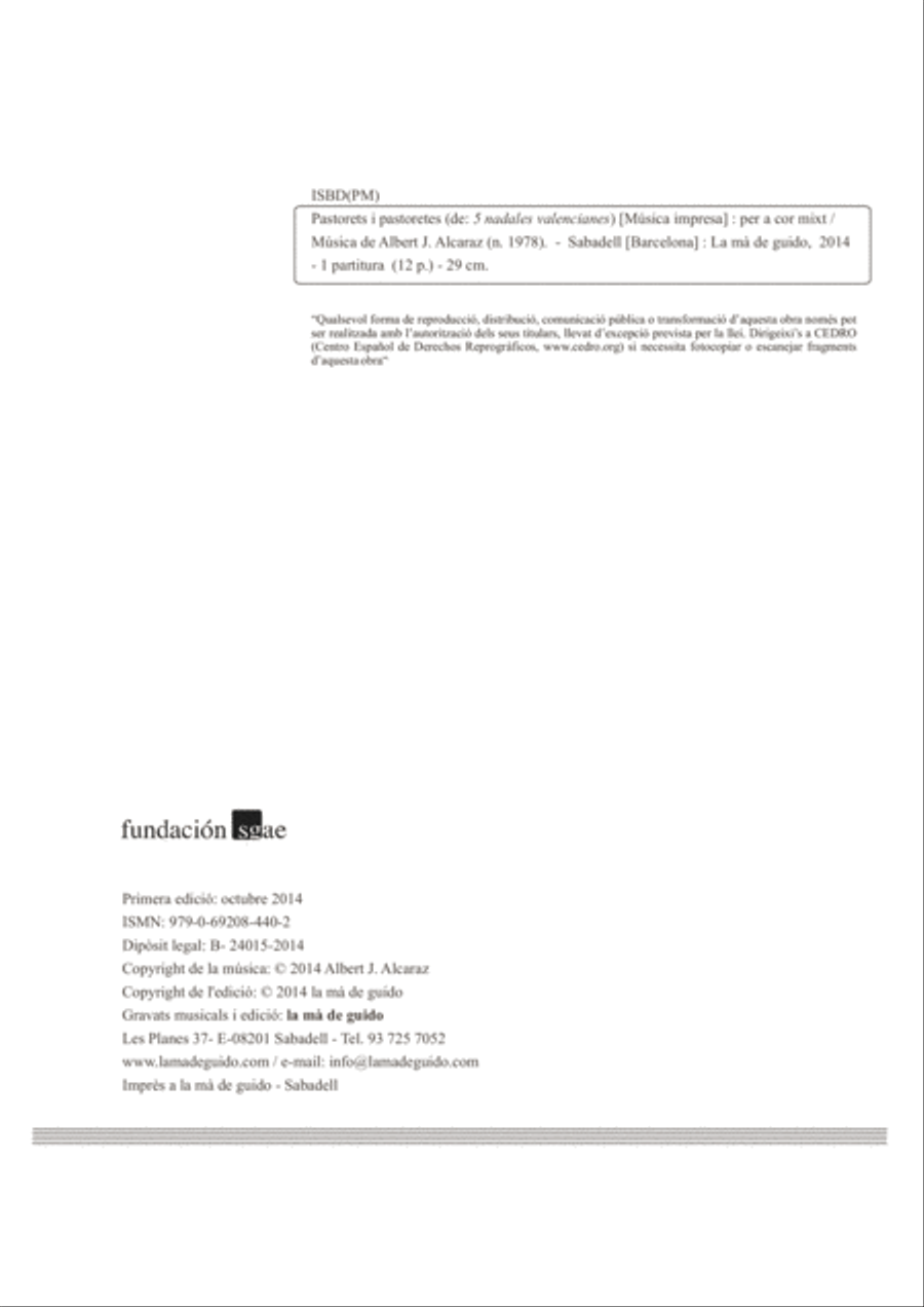 Pastorets i pastoretes Pastorets i pastoretes 4-Part scores gallery preview page 2