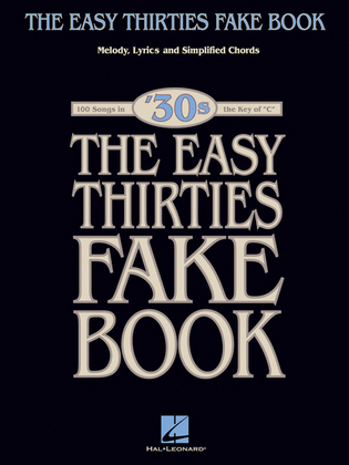 Book cover for The Easy 1930s Fake Book