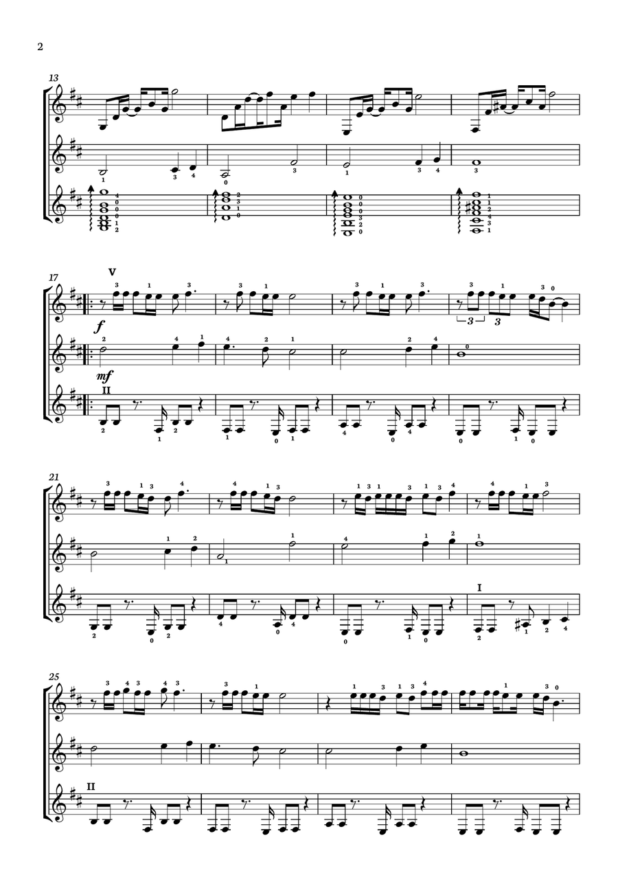 Hotel California Guitar Ensemble scores gallery preview page 2