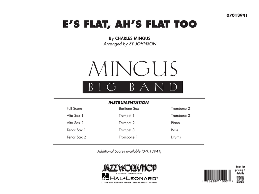 E's Flat, Ah's Flat Too (arr. Sy Johnson) - Conductor Score (Full Score)
