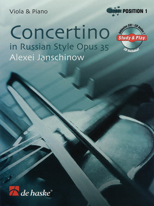 Book cover for Concertino in Russian Style, Opus 35