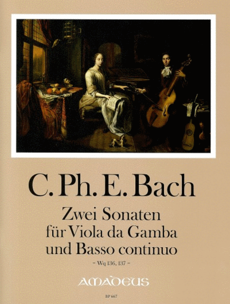 Sonatas for Viola da Gamba & bc,Two Wq 136, 137