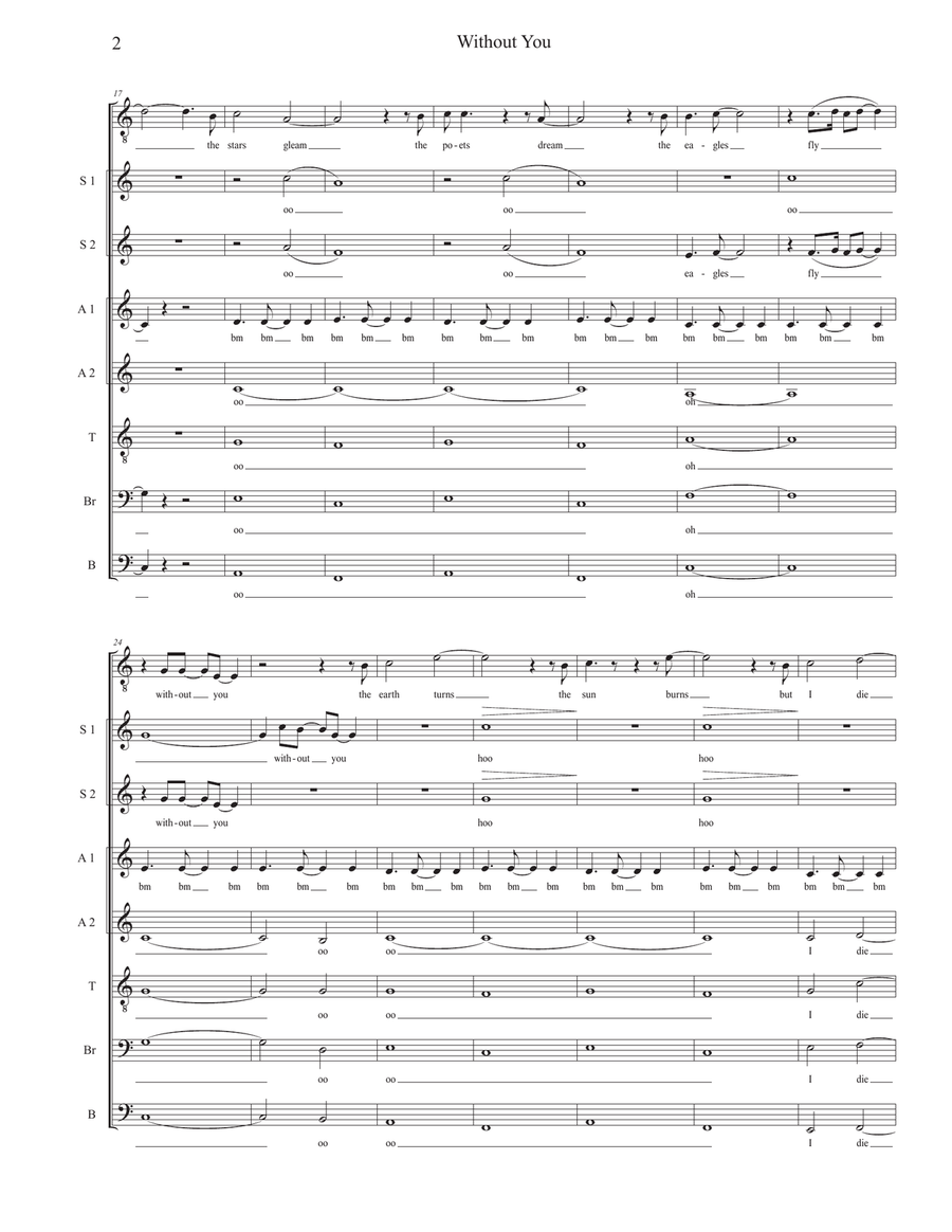 Without You Divisi scores gallery preview page 2