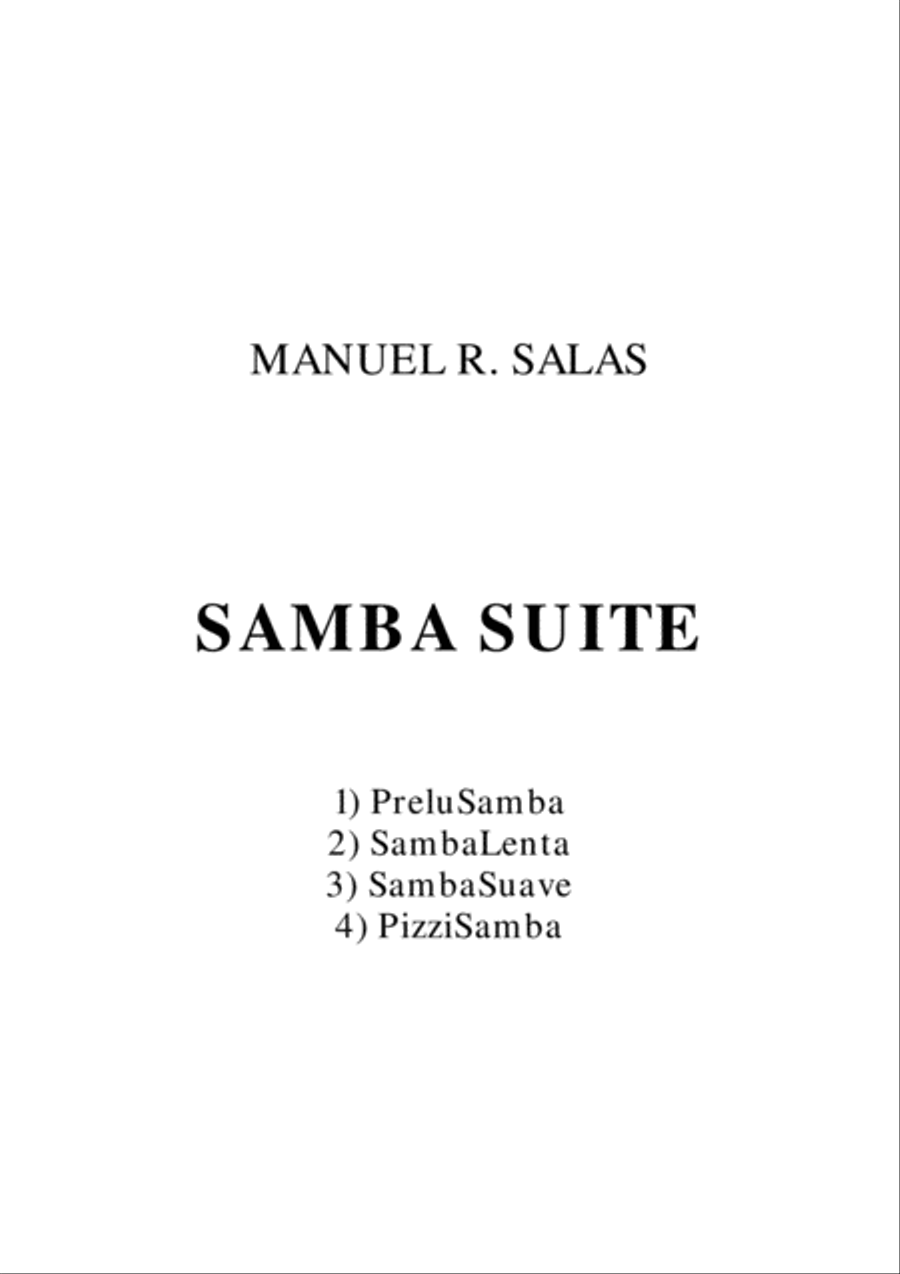 Samba suite Samba suite Classical Guitar scores gallery preview page 1