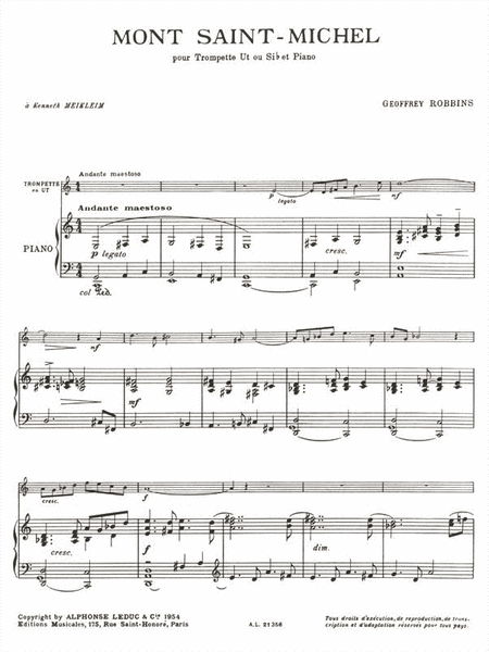 Mont-saint-michel (trumpet & Piano)