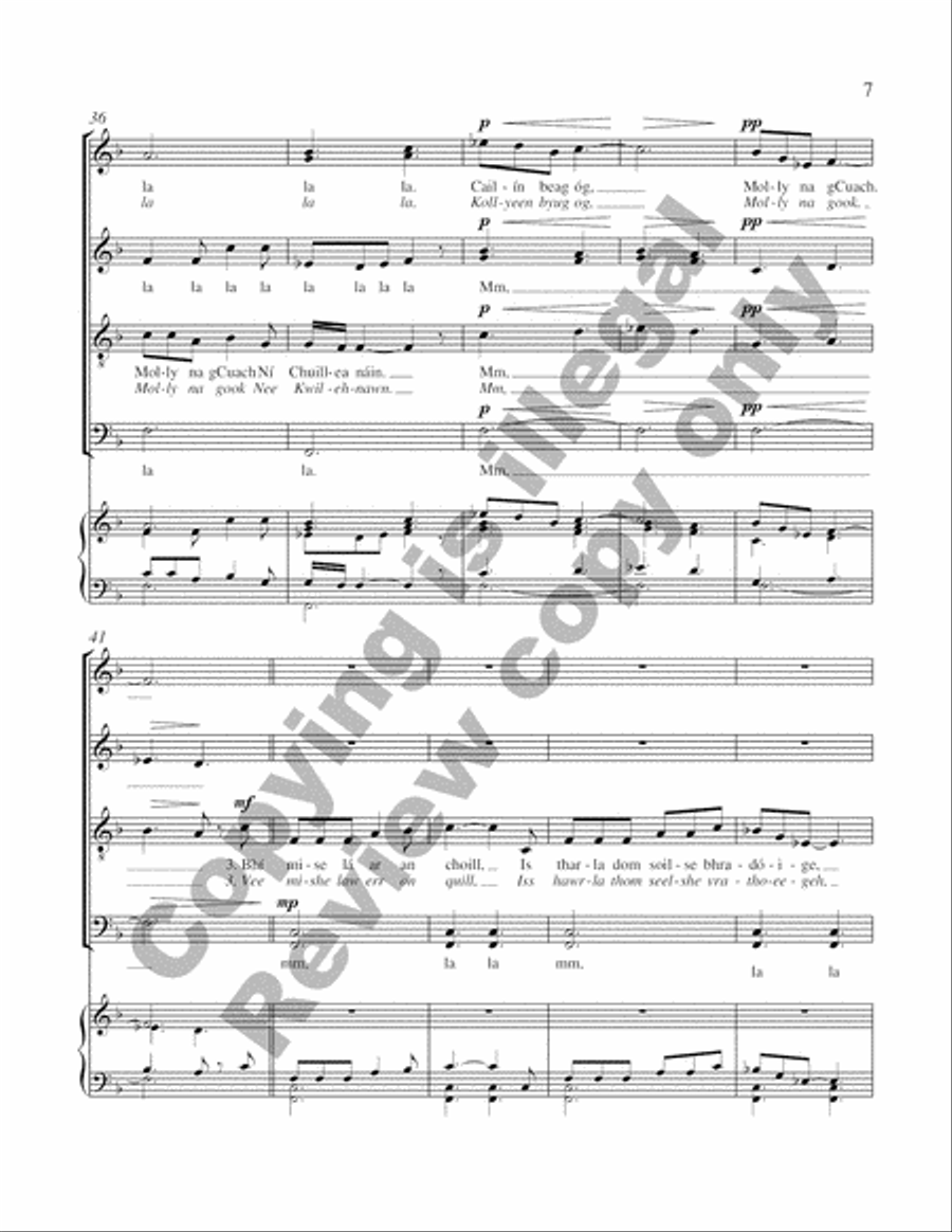 Molly na gCuach Ni Chuilleanain Divisi scores gallery preview page 5