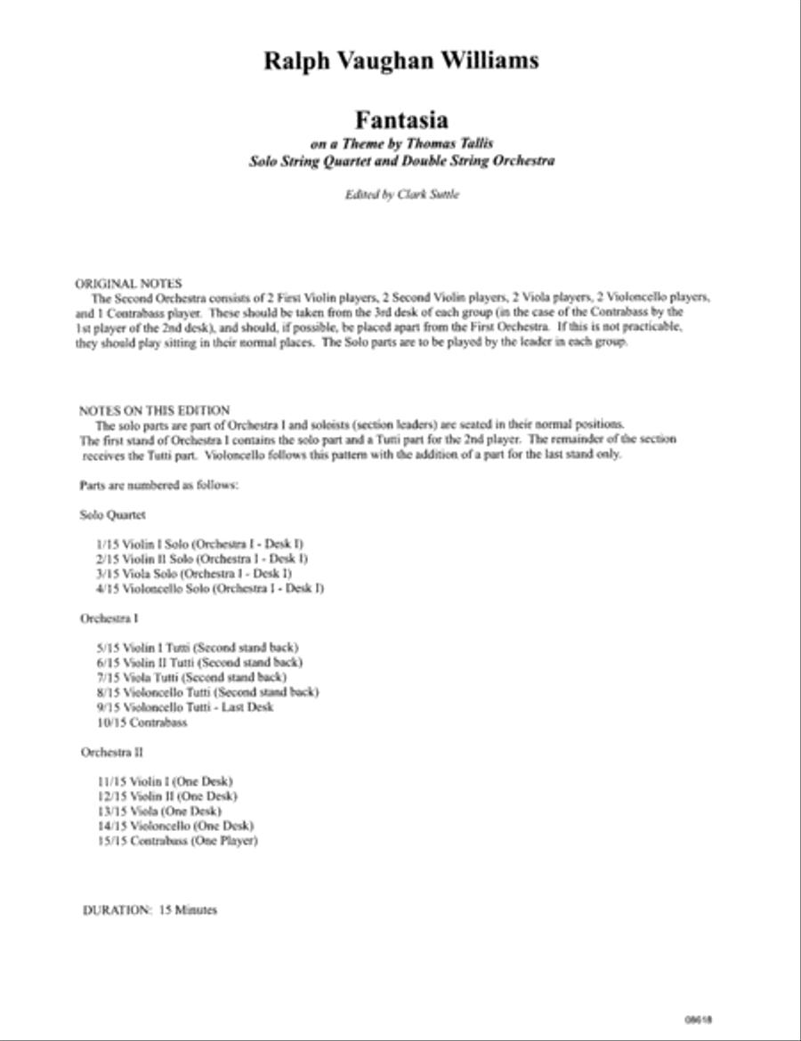 Fantasia on a Theme by Thomas Tallis (double string orch) Orchestra scores gallery preview page 2