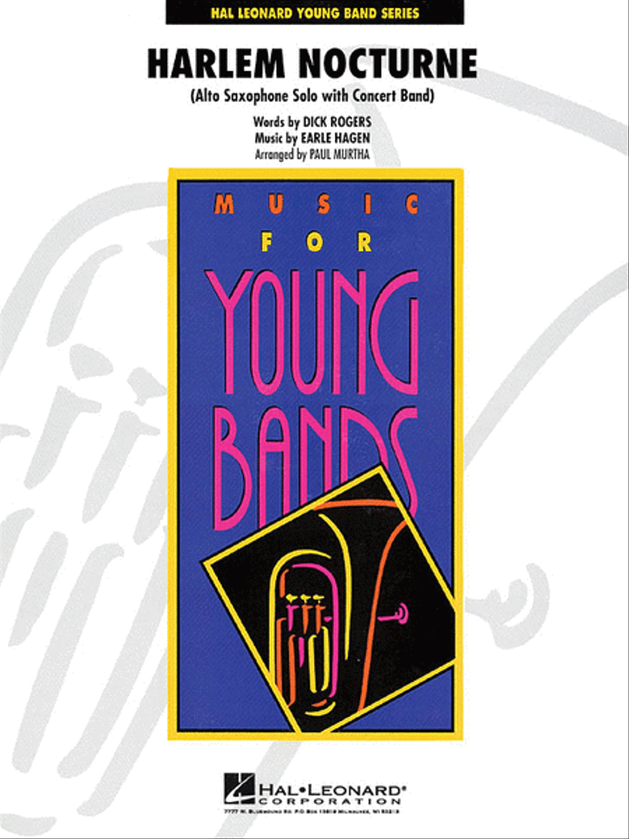 Harlem Nocturne (Alto Sax Solo with Band) Concert Band scores gallery preview page 1