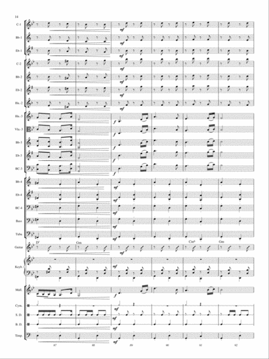 Hungarian Dance No. 5 Concert Band scores gallery preview page 13