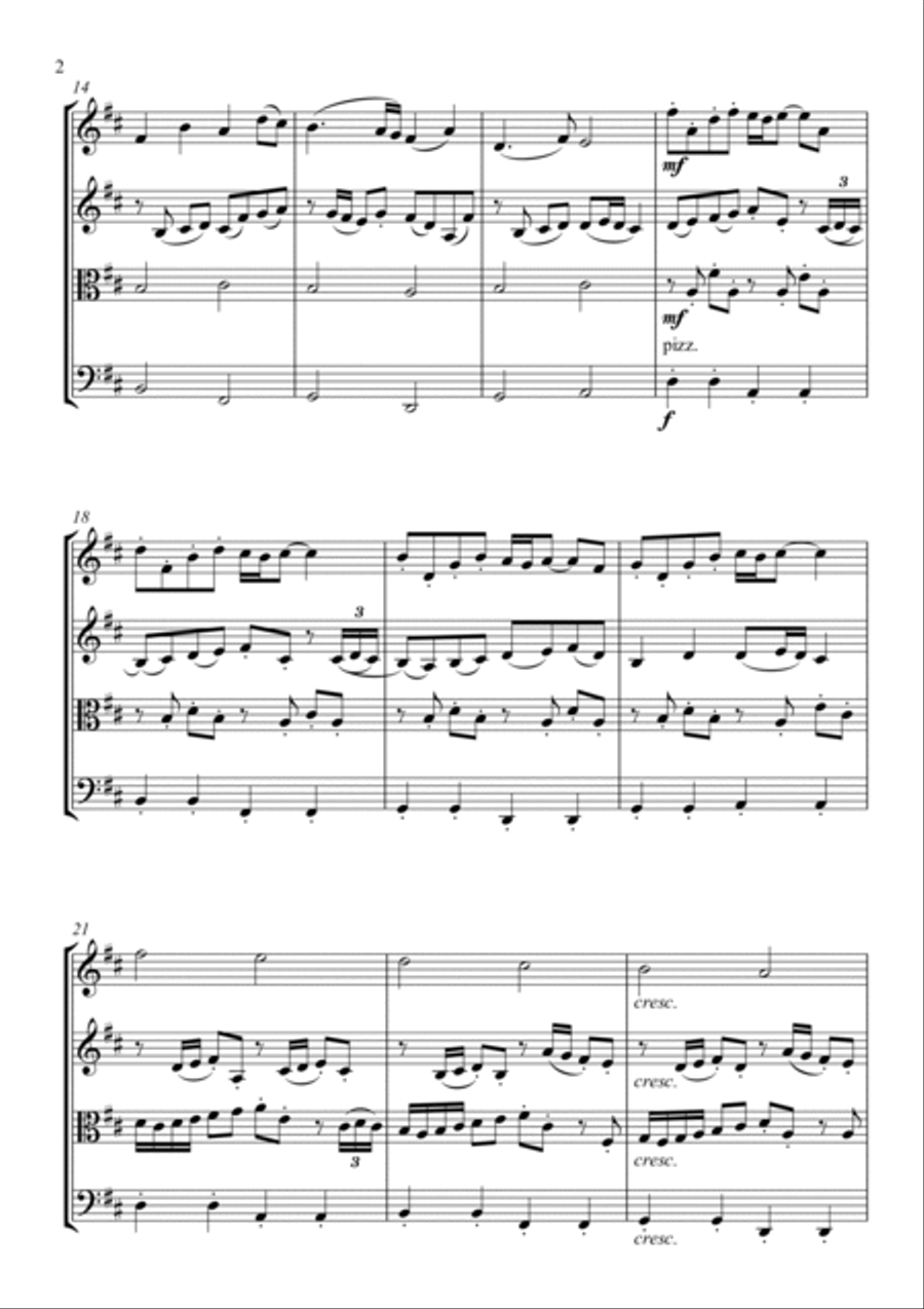 Wedding Day Collection - Book 1 and Book 2 / Scores and parts String Quartet scores gallery preview page 5