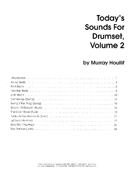 Today's Sounds For Drumset, Volume 2