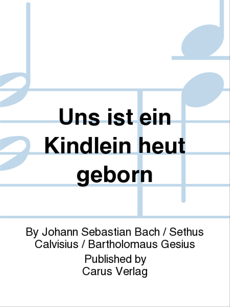 Uns ist ein Kindlein heut geborn 4-Part scores gallery preview page 1