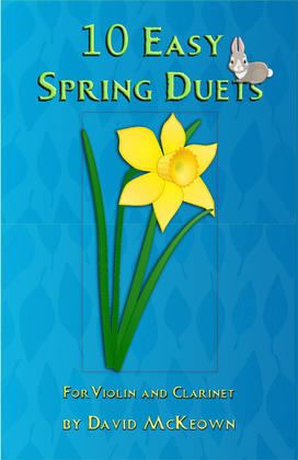 Book cover for 10 Easy Spring Duets for Violin and Clarinet