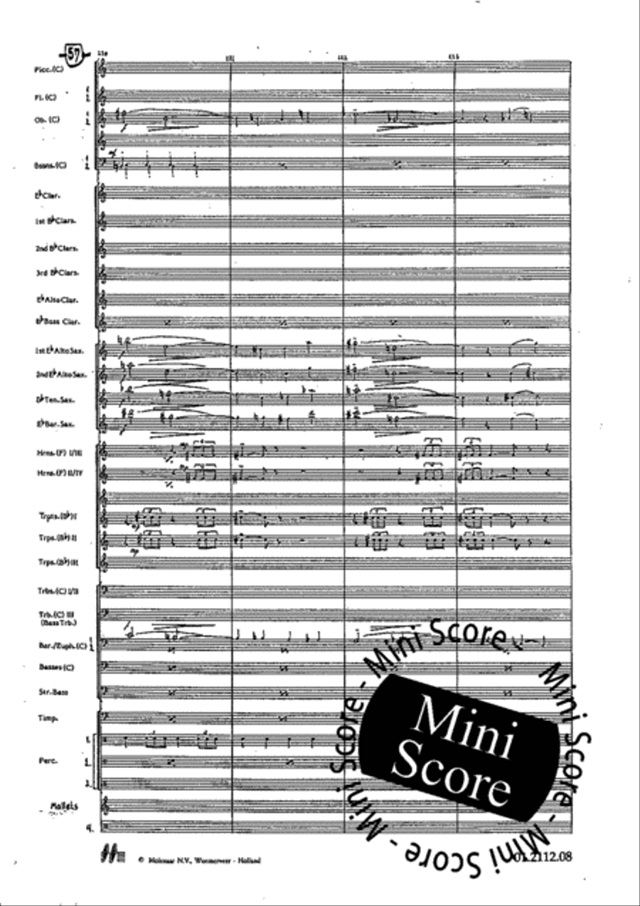 Tre Dodecapricci Concert Band scores gallery preview page 63