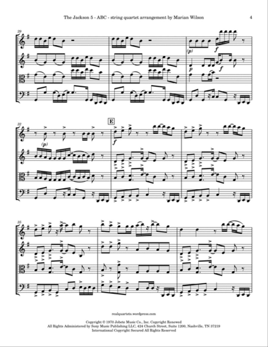 Abc String Quartet scores gallery preview page 4