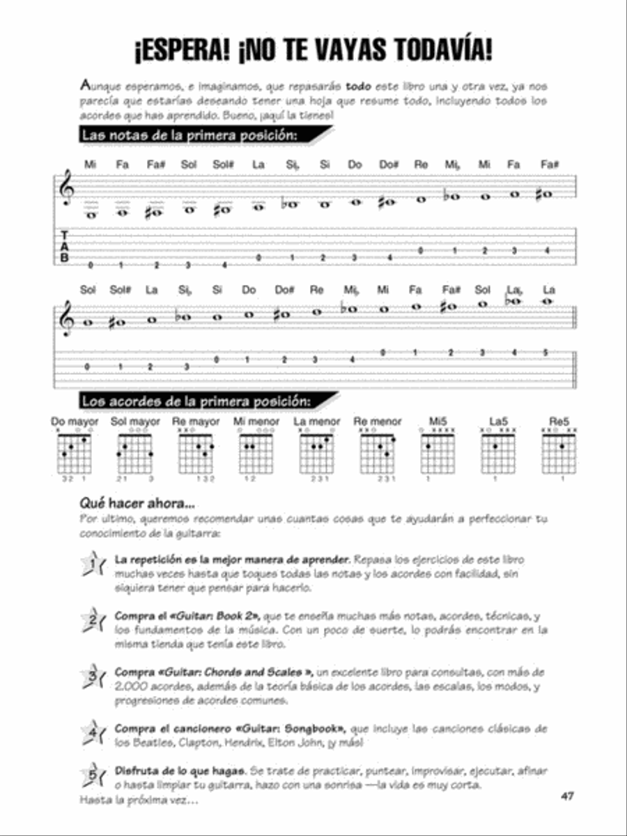 FastTrack Guitar Method – Spanish Edition - Level 1 Guitar Tablature scores gallery preview page 13