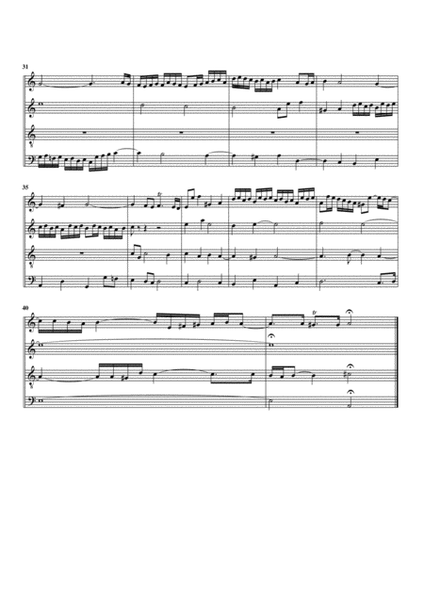 Fugue in B minor (arrangement for 4 recorders)