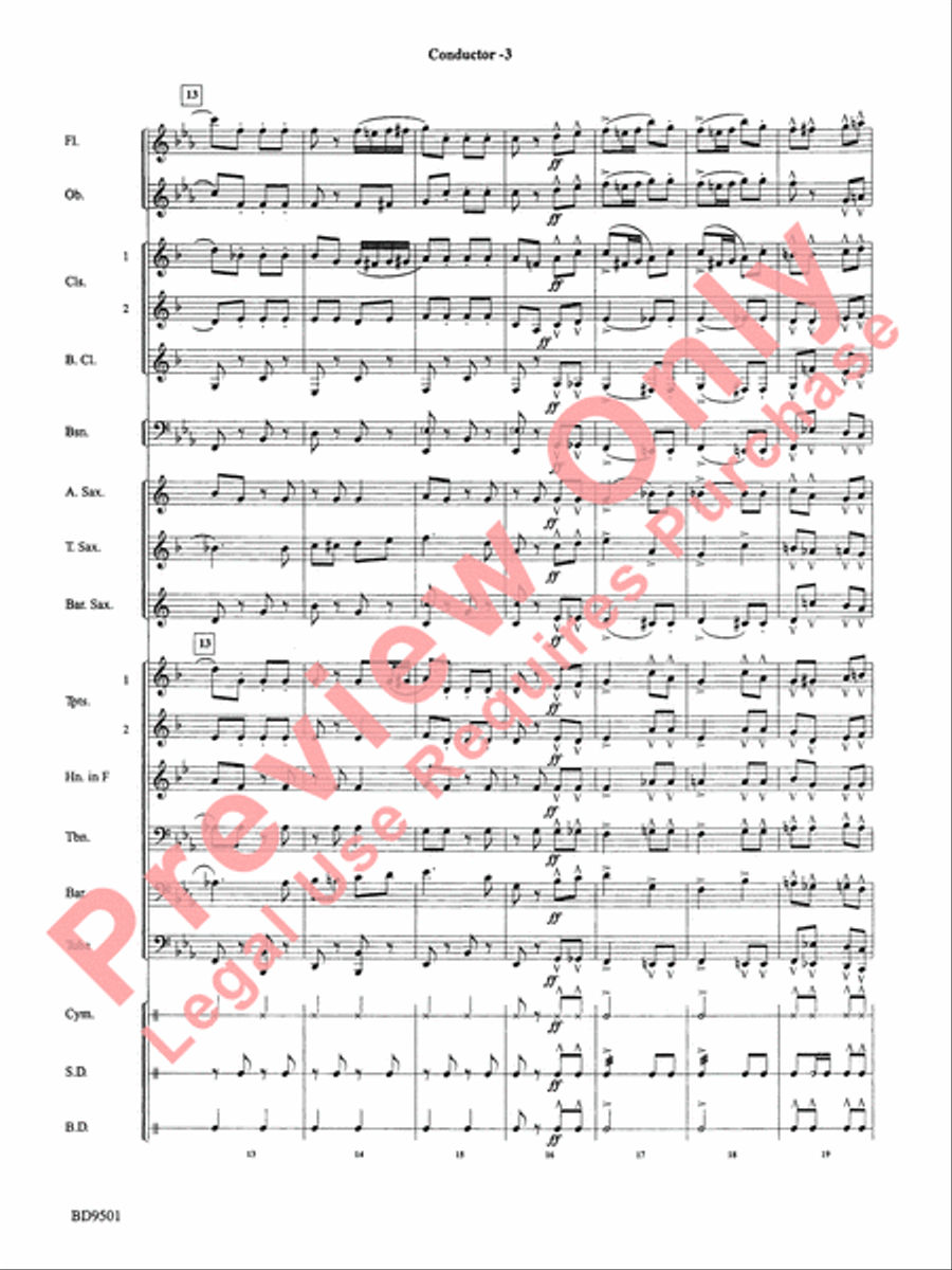 The Chimes of Liberty Concert Band scores gallery preview page 5