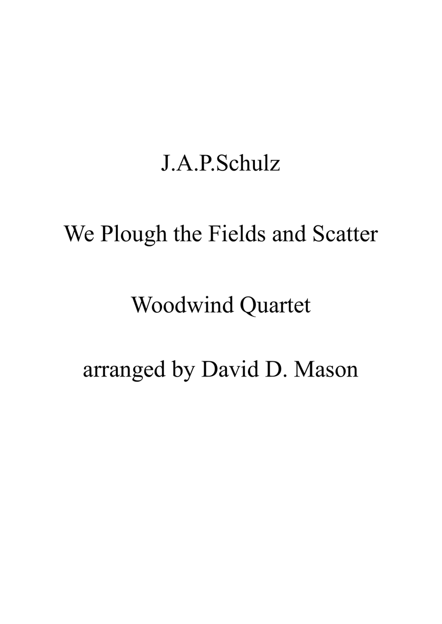 We Plough the Fields and Scatter Small Ensemble scores gallery preview page 1