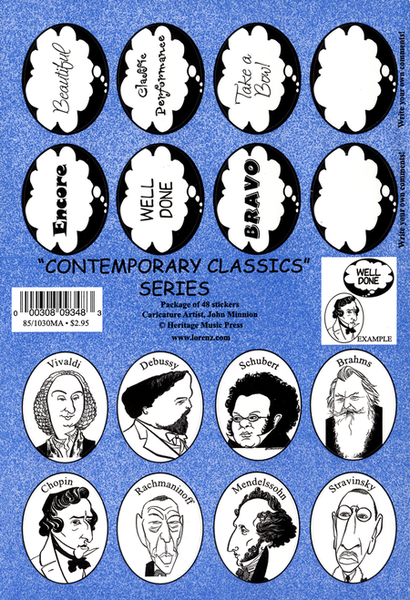 Stickers - Contemporary Classics Series