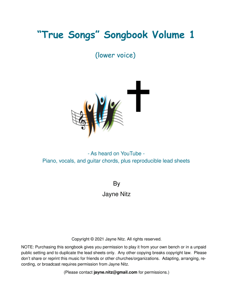 True Songs Songbook Volume 1 (low voice) image number null