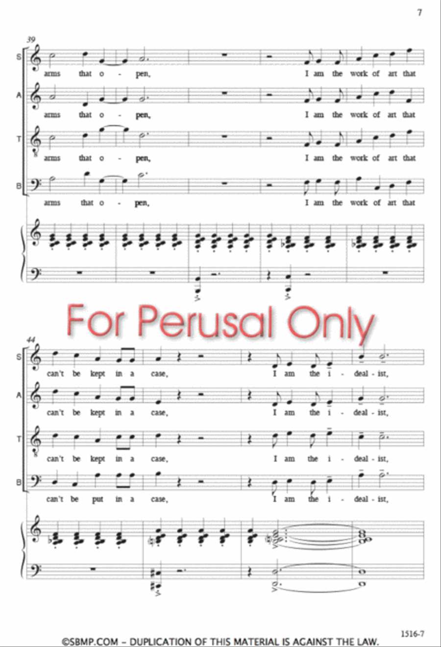 Identities - SATB Octavo 4-Part scores gallery preview page 6