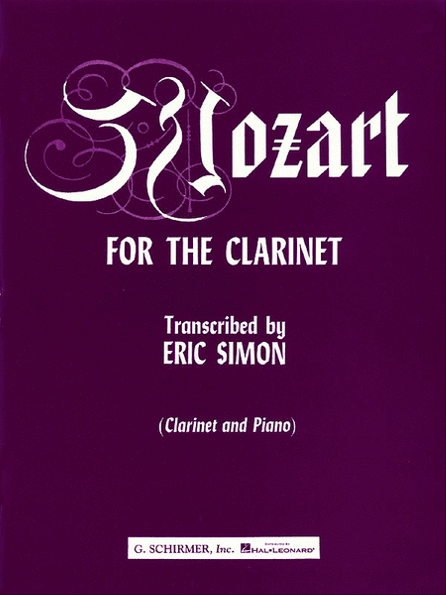 Mozart for the Clarinet Clarinet Solo scores gallery preview page 1
