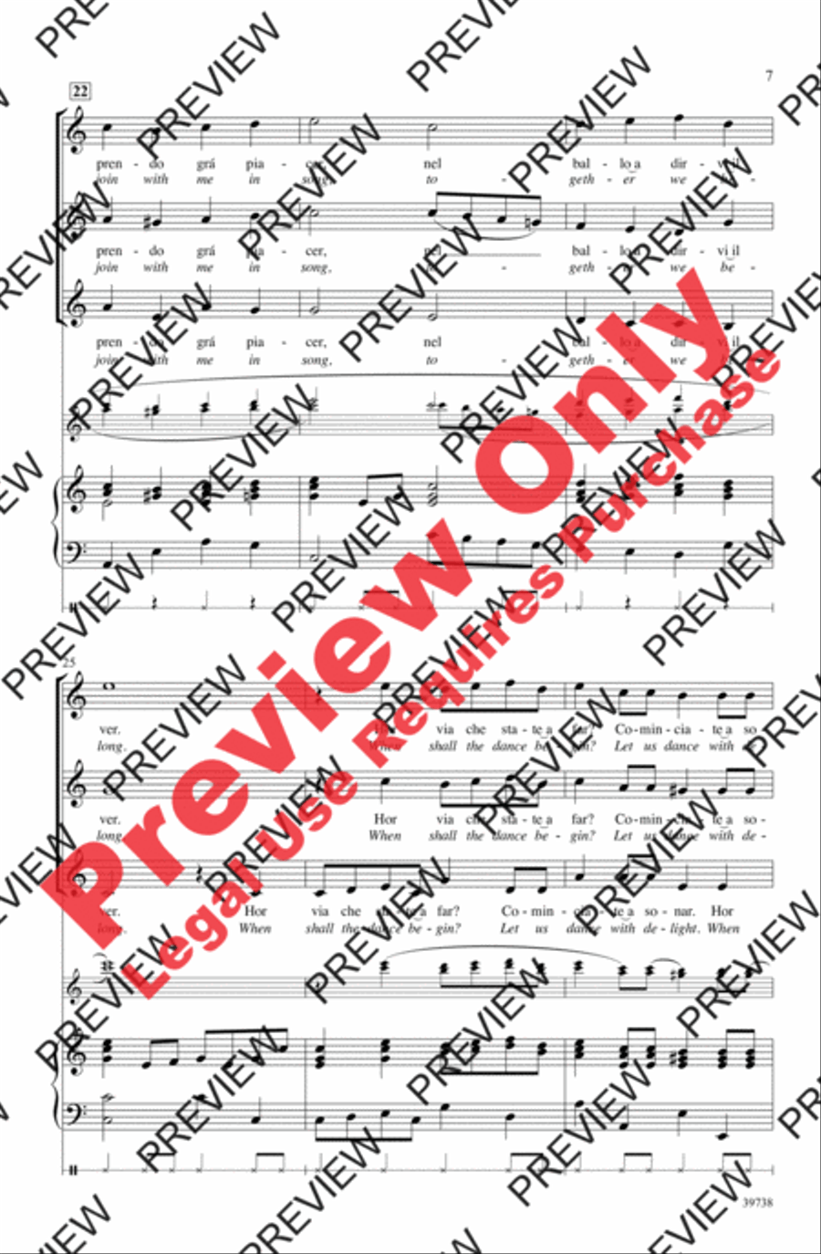 Sonatemi un Balletto Women's Choir scores gallery preview page 7