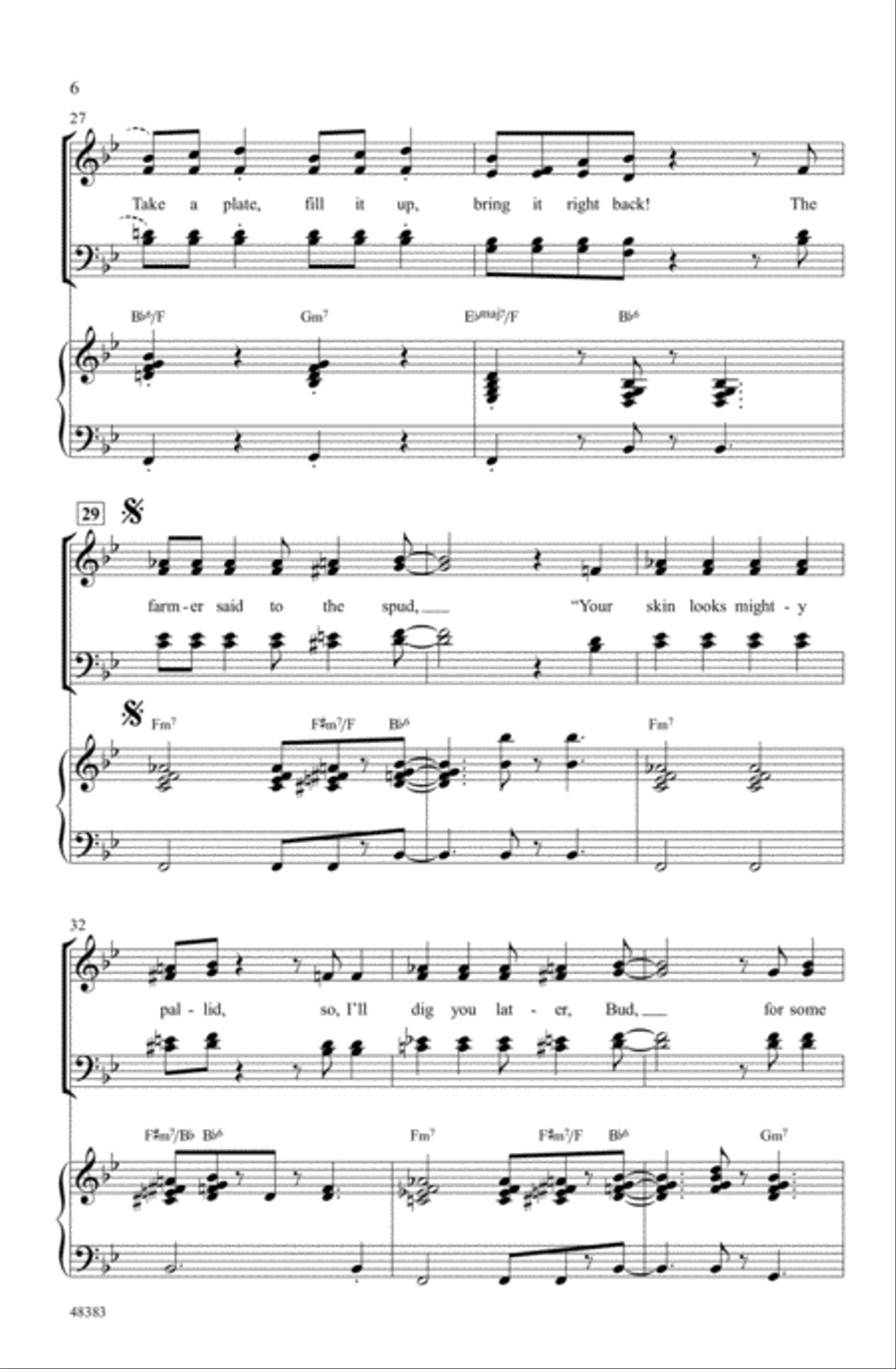 Solid Potato Salad Choir scores gallery preview page 4