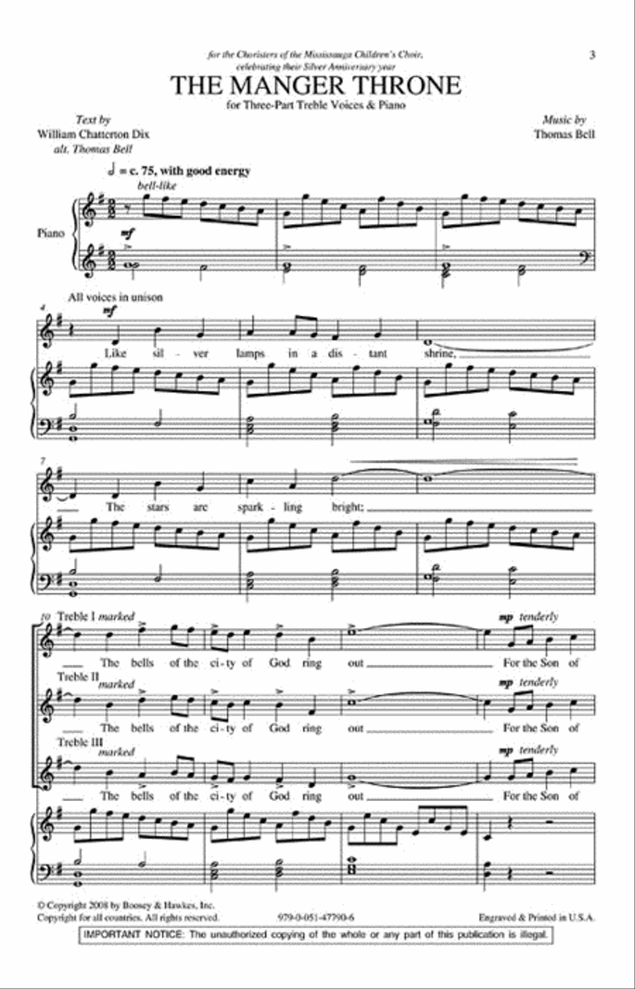 The Manger Throne The Manger Throne 3-Part scores gallery preview page 2