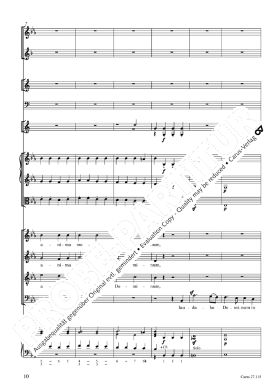 Exaudi, Domine 4-Part scores gallery preview page 11