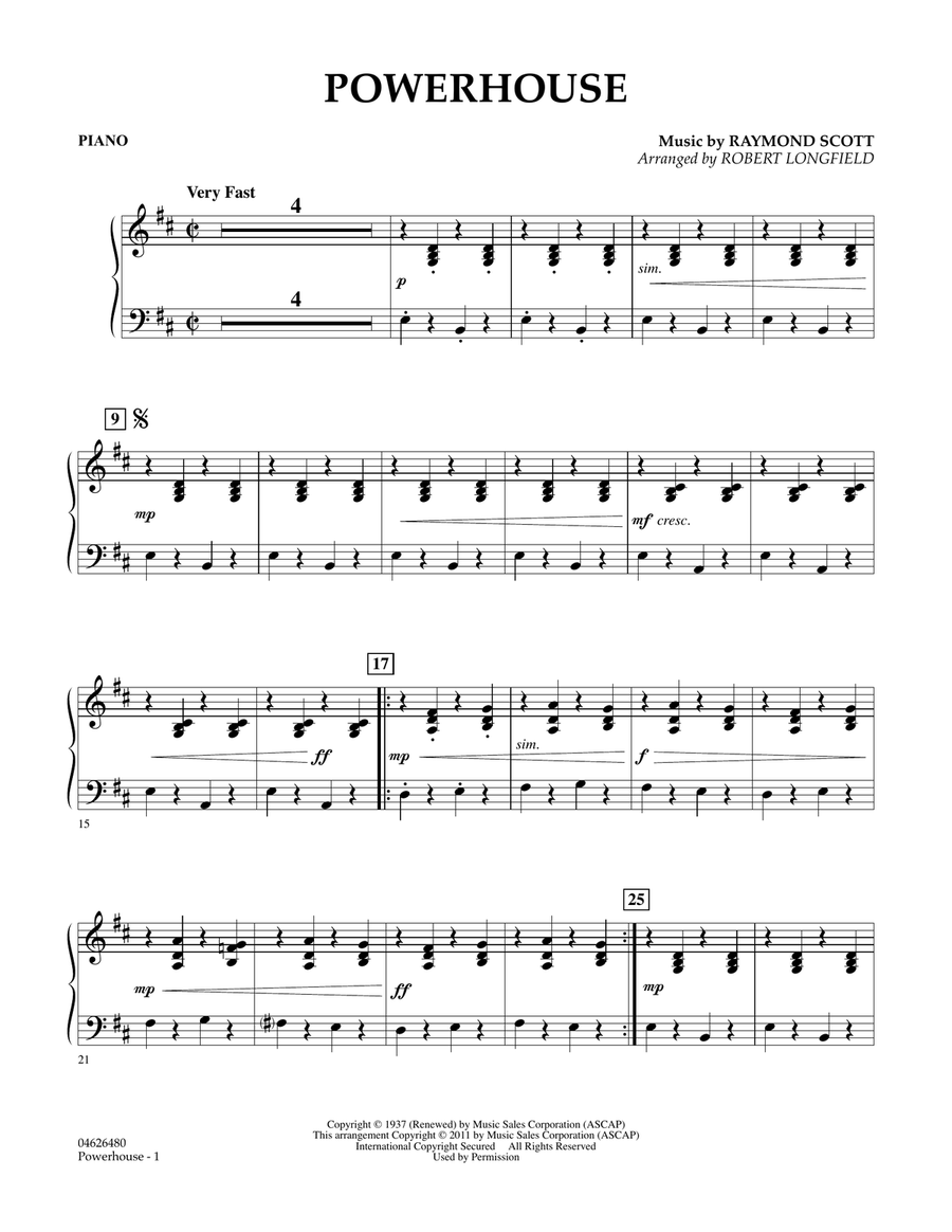 Powerhouse - Piano Orchestra scores gallery preview page 1