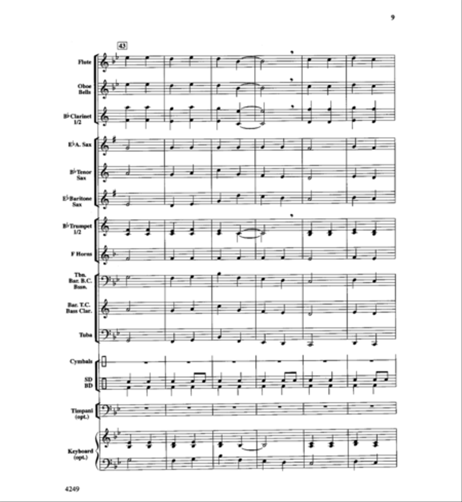 Peanuts & Peanut Butter Concert Band scores gallery preview page 9