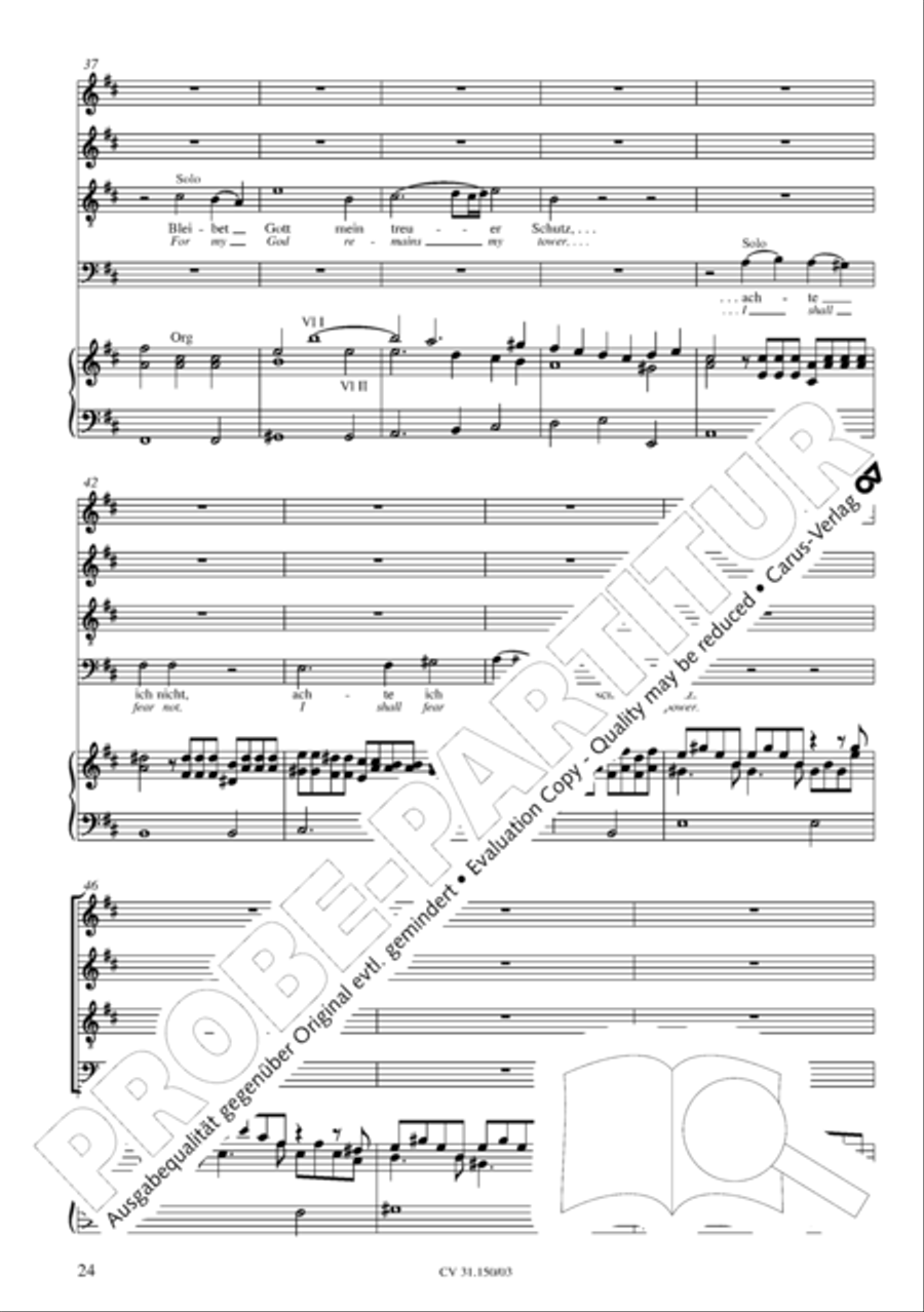 O my Lord, I long for thee (Nach dir, Herr, verlanget mich) 4-Part scores gallery preview page 25