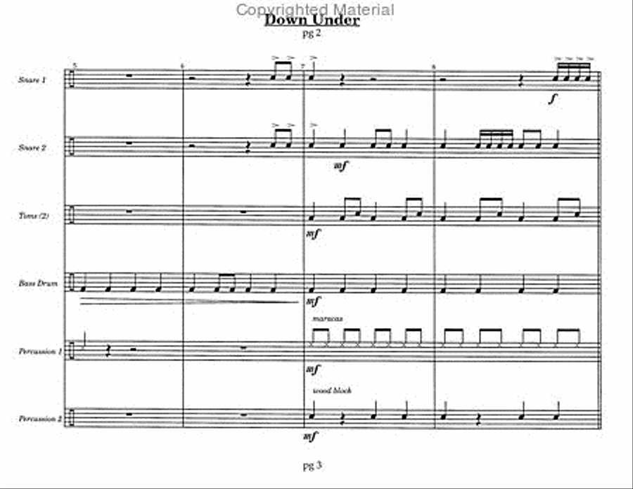 Quadruple Decker Quadruple Decker Percussion Ensemble scores gallery preview page 4