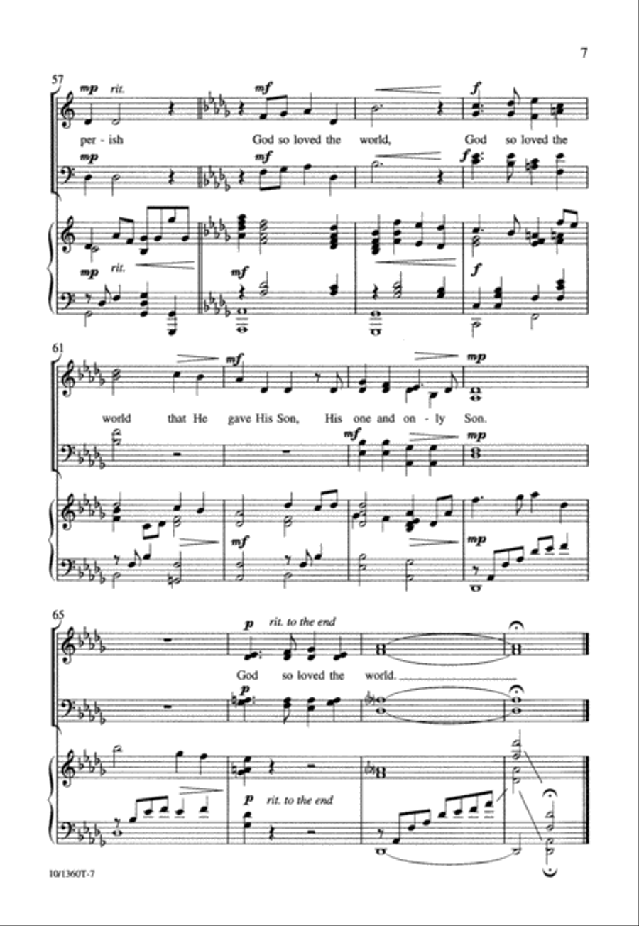 God So Loved the World 4-Part scores gallery preview page 7
