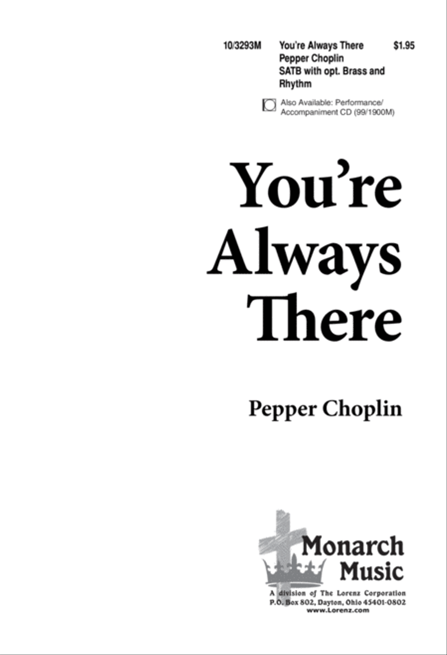 You're Always There 4-Part scores gallery preview page 1