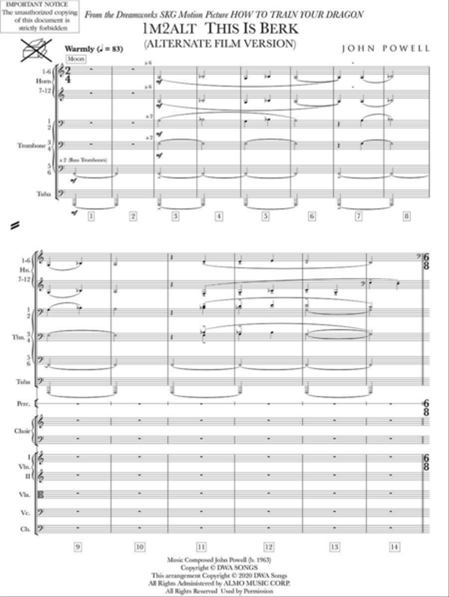 How To Train Your Dragon Orchestra scores gallery preview page 2