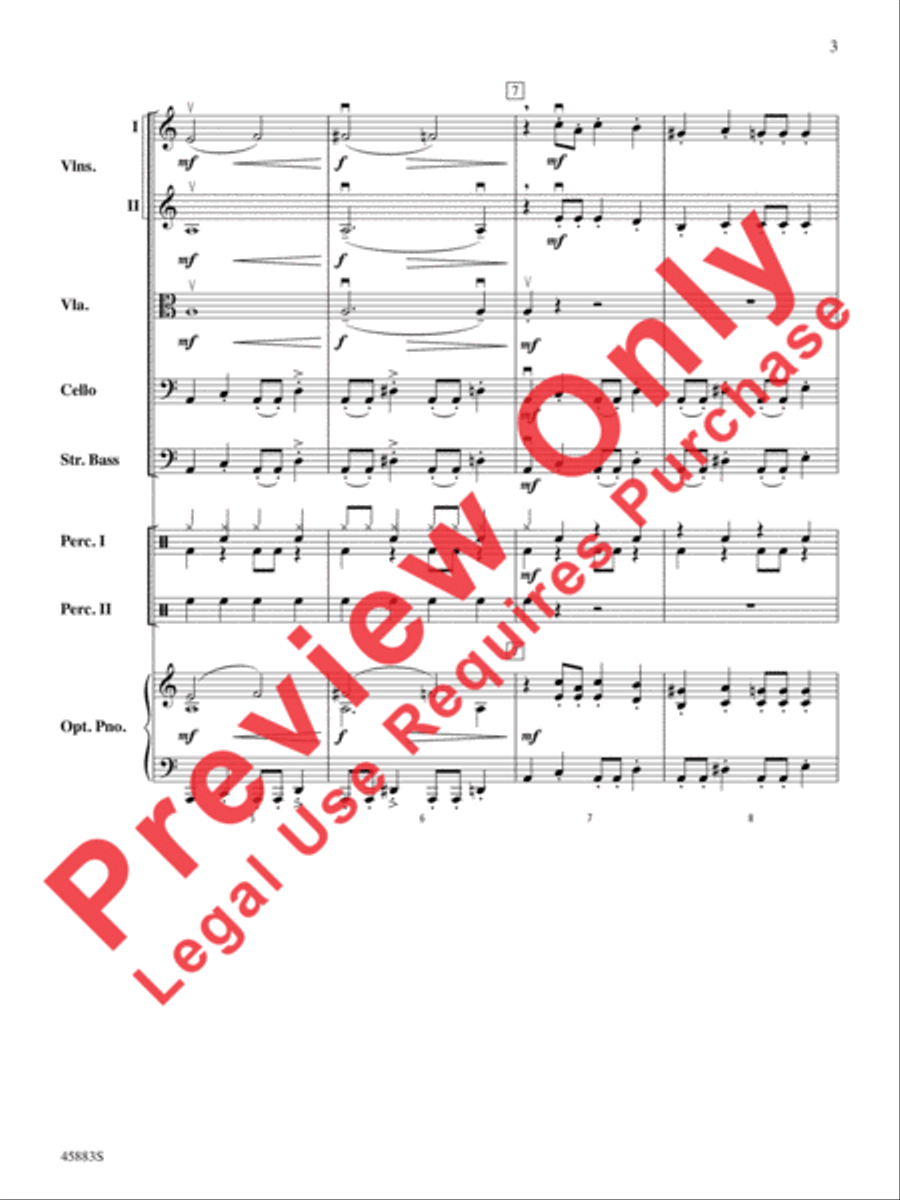 Secret Agent Sugar Plum String Orchestra scores gallery preview page 3
