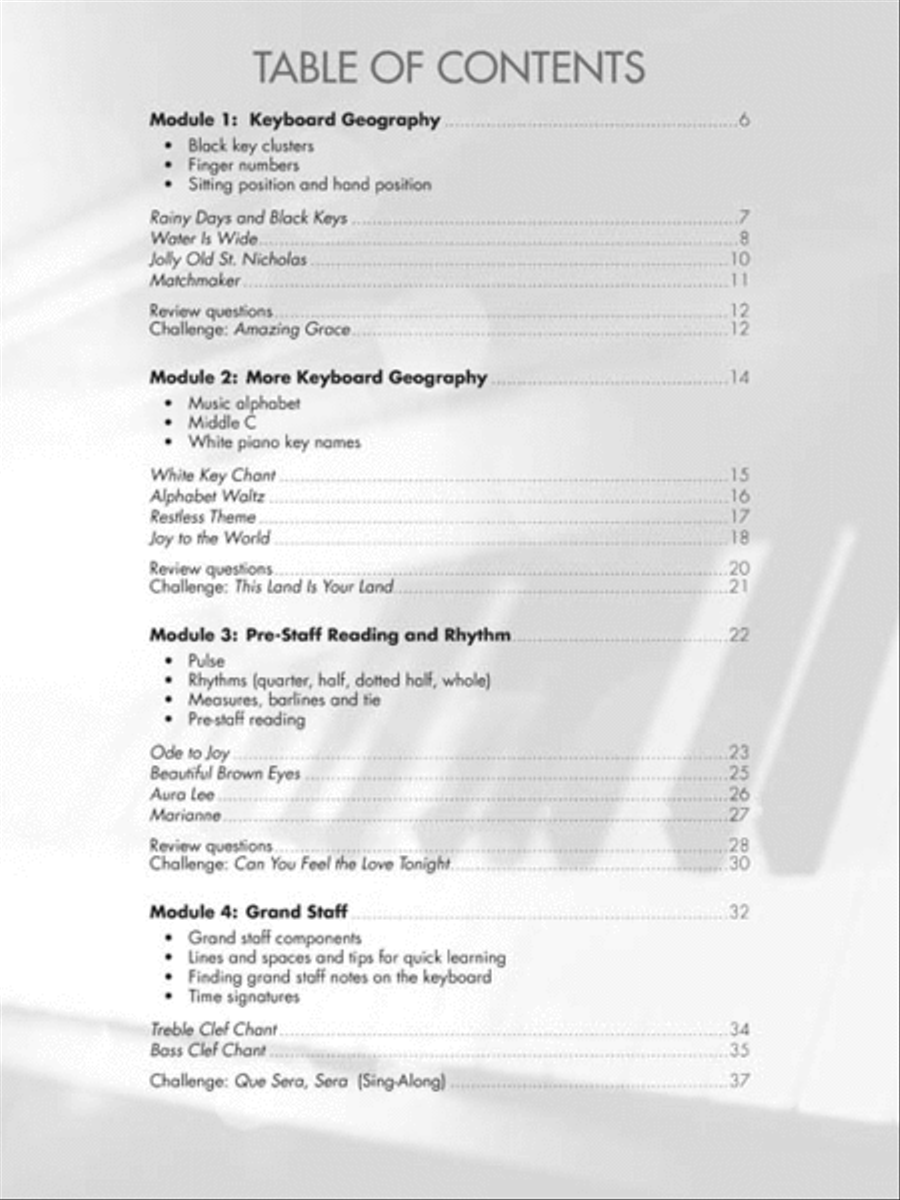 Piano Fun for Adult Beginners Piano Method scores gallery preview page 2