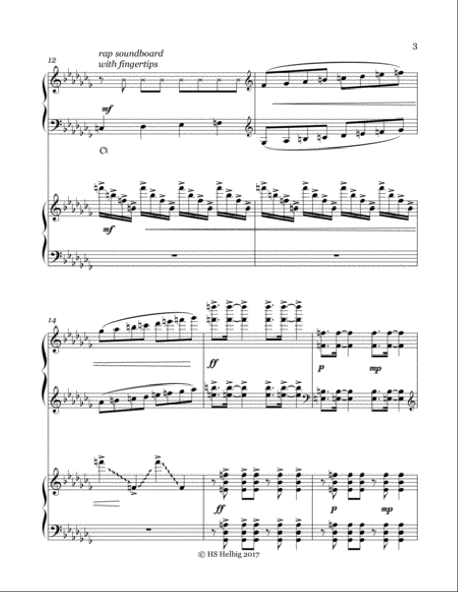 A Quiet Man- Pedal Harp Duet Pedal Harp scores gallery preview page 3
