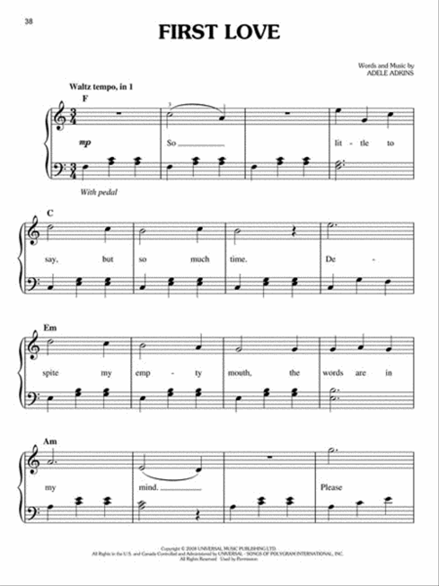 Adele - 19 Easy Piano scores gallery preview page 4