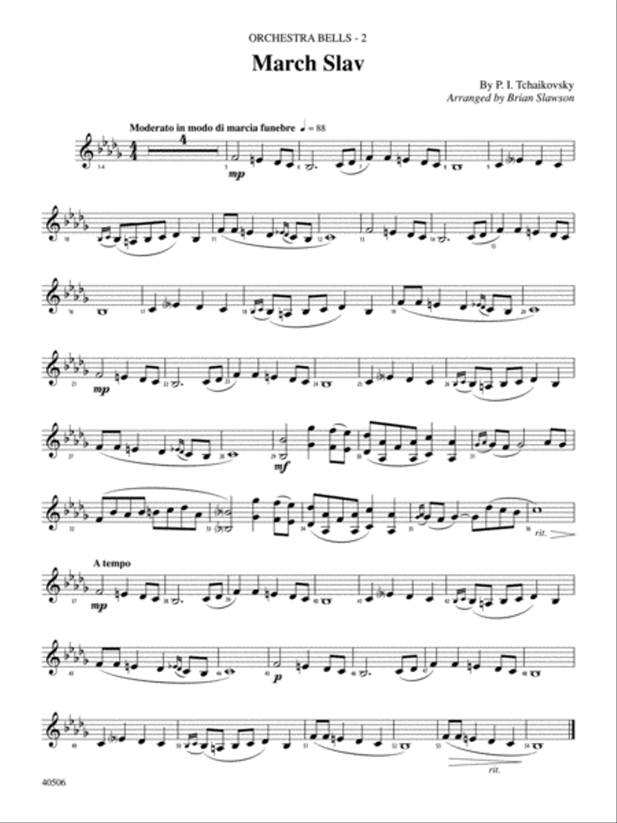 Classic Mallet Trios---Tchaikovsky: Bells Percussion scores gallery preview page 2